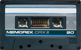 Compact Cassette Memorex CRX  II 90 Type II Chrome 1987 Europe