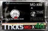 Compact Cassette: Taiyo Yuden Thats - MG-X 46