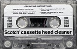 Compact Cassette Scotch Cleaning Cassette 1978 USA