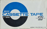 Compact Cassette Akai 30 "C-30SD Jasrac Folster Me 119" Type I Normal Japan