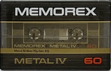 Compact Cassette: Memorex  - Metal IV 60