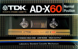 Compact Cassette: TDK  - AD-X 60