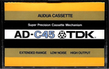 Compact Cassette: TDK  - Audua 45