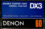 Compact Cassette: Nippon Columbia / Denon Denon - DX3 60