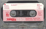 Compact Cassette:  Sunlife -  60