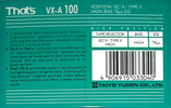 Compact Cassette: Taiyo Yuden Thats - VaneXa 100