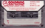 Compact Cassette: Unknown Goldring -  60