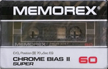 Compact Cassette: Memorex  - Chrome Bias II Super 60