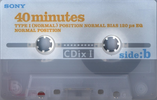 Compact Cassette: Sony  - CDix I 40