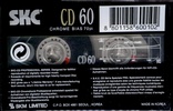 Compact Cassette SKC CD 60 Type II Chrome 1995 Europe