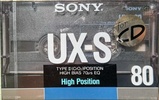 Compact Cassette Sony UX-S 80 Type II Chrome 1988 Japan