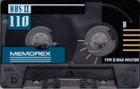 Compact Cassette Memorex HBS II 110 Type II Chrome 1993 Canada, USA