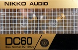 Compact Cassette: Unknown Nikko - DC 60