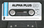 Compact Cassette: Unknown Alpha Plus -  90