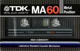 Compact Cassette: TDK  - MA 60