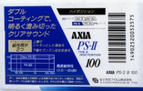 Compact Cassette: FUJI AXIA - PS-II 100