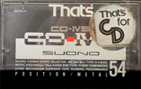 Compact Cassette: Taiyo Yuden Thats - CD-IVS 54