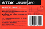 Compact Cassette: TDK  - A 60