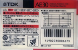 Compact Cassette: TDK  - AE 30