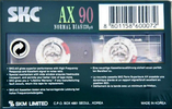 Compact Cassette: Sunkyong Magnetic Limited (SKM) SKC - AX 90