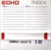 Compact Cassette: Unknown Echo -  60