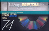 Compact Cassette: TDK  - CDing-Metal 74