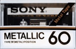 Compact Cassette Sony Metallic 60 Type IV Metal 1980 Japan