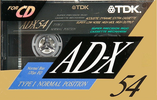 Compact Cassette: TDK  - AD-X 54