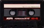 Compact Cassette: AGFA  - Ferrocolor HD 60+6