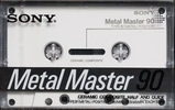 Compact Cassette Sony Metal Master 90 Type IV Metal 1988 Japan