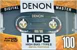 Compact Cassette Denon HD8 100 "HD8-100GED" Type II Chrome 1994 Worldwide