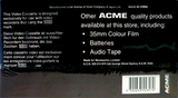 VHS, Video Home System Acme 180 "E-180 High Grade" Type I Normal Europe