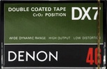 Compact Cassette Denon DX7 46 Type II Chrome 1978 Japan