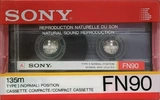 Compact Cassette Sony FN 90 Type I Normal 1985 Europe