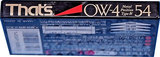 Compact Cassette: Taiyo Yuden Thats - OW-4 54