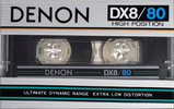 Compact Cassette Denon DX8 80 Type II Chrome 1982 Japan