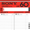 Compact Cassette: Sony  - LNX 60