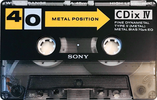 Compact Cassette: Sony  - CDix IV 40