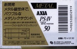 Compact Cassette: FUJI AXIA - PS-IV 50