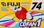 Compact Cassette Fuji CDFAN 74 "CDFAN1 74 U A" Type I Normal 1998 North America