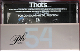 Compact Cassette: Taiyo Yuden Thats - PH-IV 54