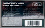 Compact Cassette Memorex dBS 46 Type I Normal 1987 Europe