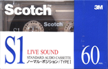 Compact Cassette: 3M Scotch - S1 Live Sound 60