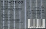 Compact Cassette SKC CD 60 Type II Chrome 1987 Europe