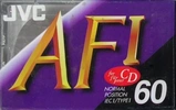 Compact Cassette JVC AFI 60 "AF1-60B" Type I Normal 1992 North America