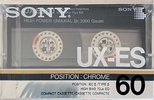 Compact Cassette Sony UX-ES 60 Type II Chrome 1986 Europe