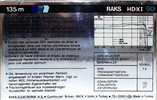 Compact Cassette: RAKS  - HD-XI 90