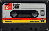 Compact Cassette BASF Chromdioxid 60 Type II Chrome 1972 Europe