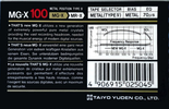 Compact Cassette: Taiyo Yuden Thats - MG-X 100