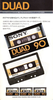 Compact Cassette: Sony  - Duad 60